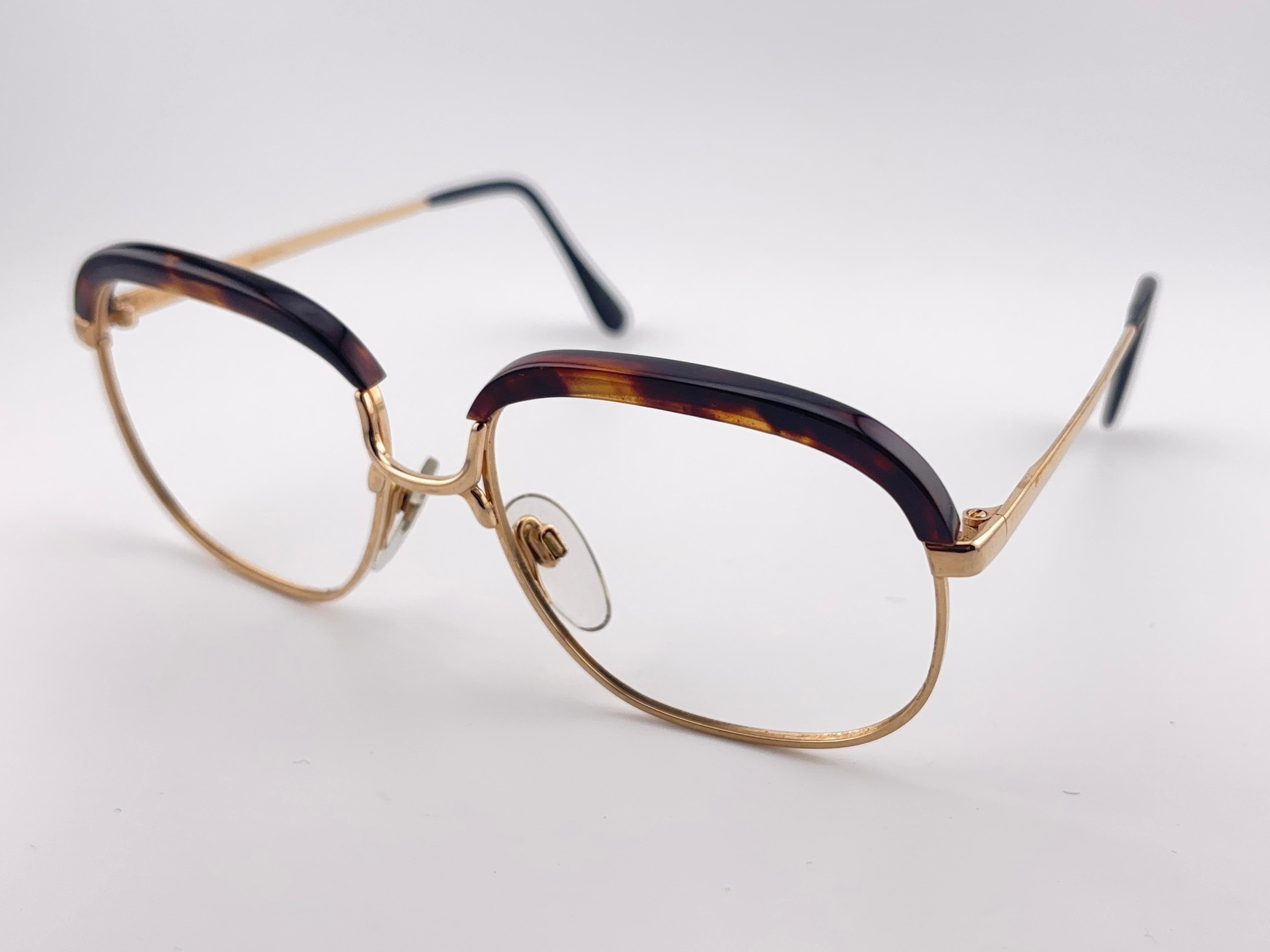 Vintage Köln Optik Genuine Tortoiseshell & Gold Frame RX Reading Koln Glasses For Sale 1