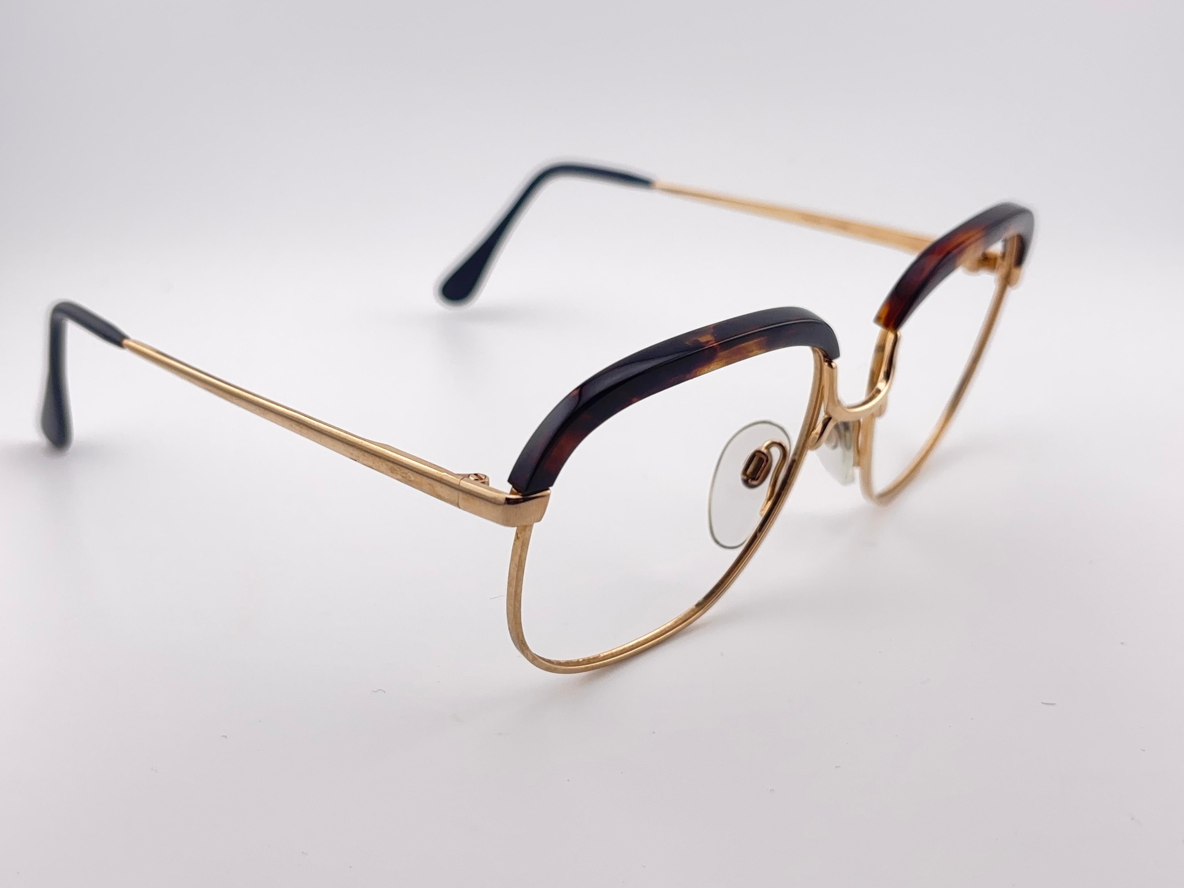 Vintage Köln Optik Genuine Tortoiseshell & Gold Frame RX Reading Koln Glasses For Sale 2