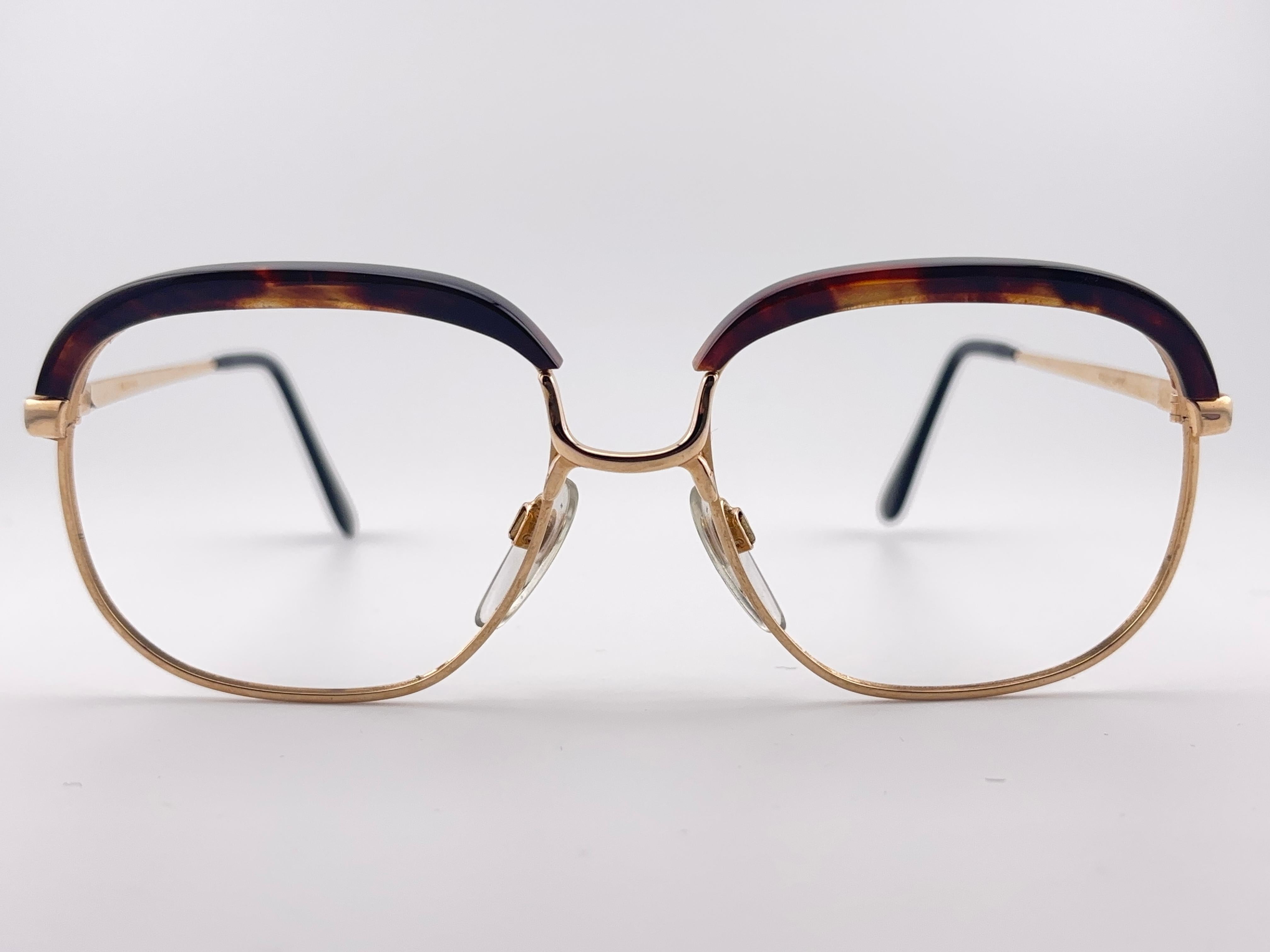 Vintage Köln Optik Genuine Tortoiseshell & Gold Frame RX Reading Koln Glasses For Sale 3