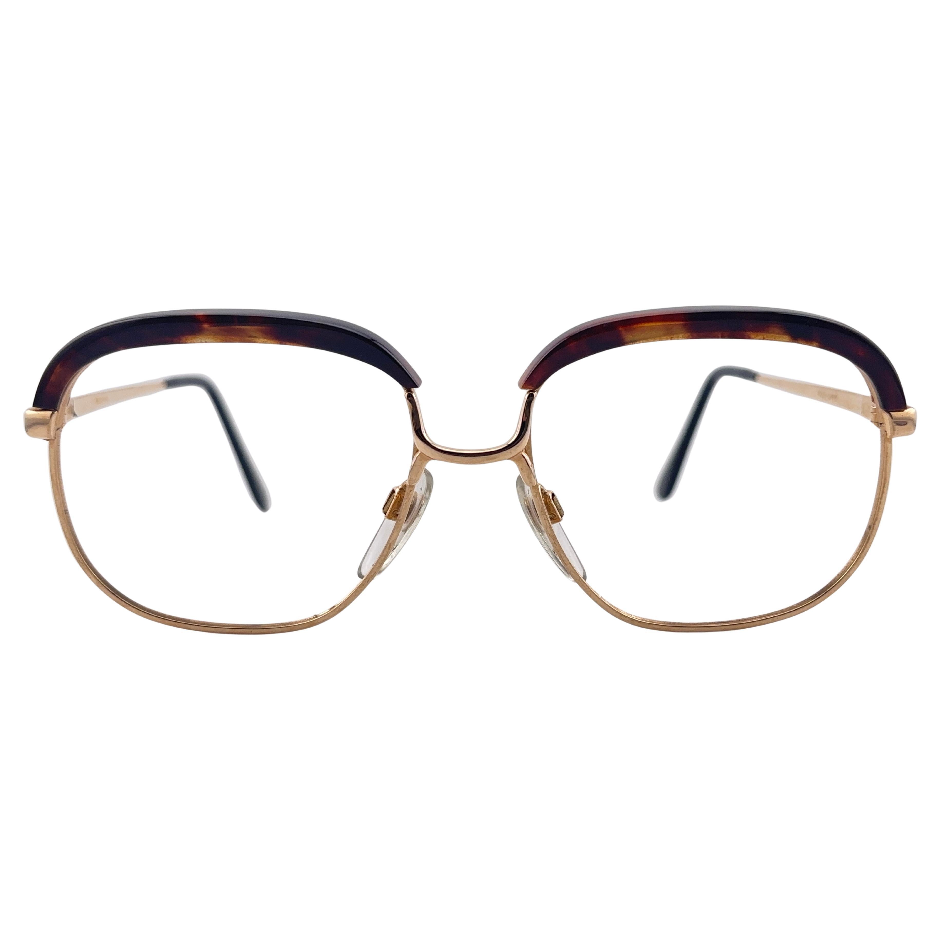 Vintage Köln Optik Genuine Tortoiseshell & Gold Frame RX Reading Koln Glasses For Sale