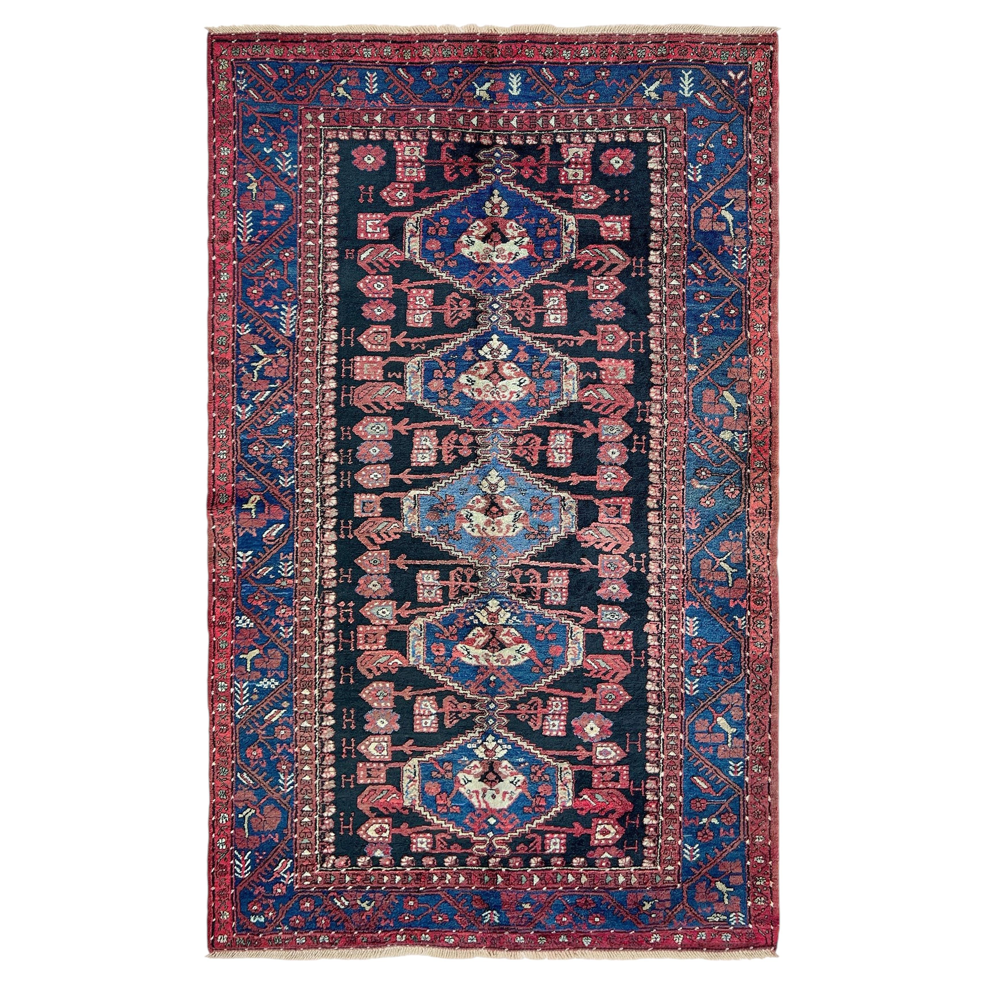 Tapis turc vintage Komurcu Kula • Tapis de village anatolien fait à la main (6x10) en vente