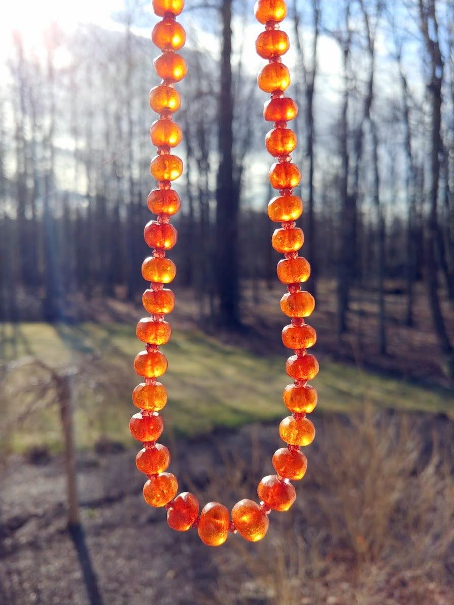 Vintage Königsberg Baltic Amber Necklace In Excellent Condition In Chesterland, OH