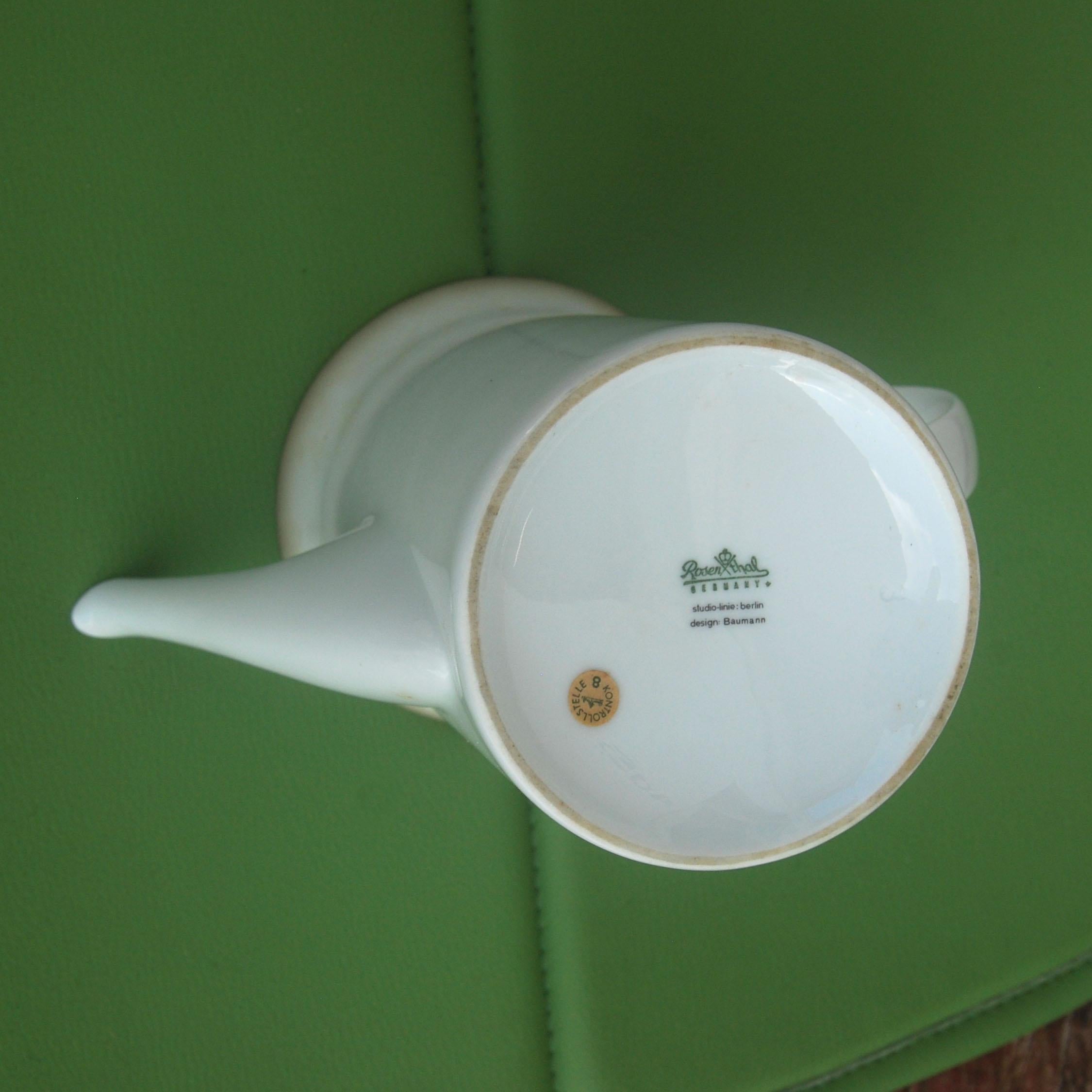 20th Century Vintage Kontrollstelle for Rosenthal Germany Coffee / Dessert Set 54 Pieces For Sale
