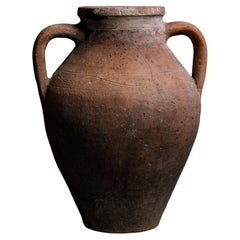 Olla turca de barro Konya de Anatolia, vasija artesanal