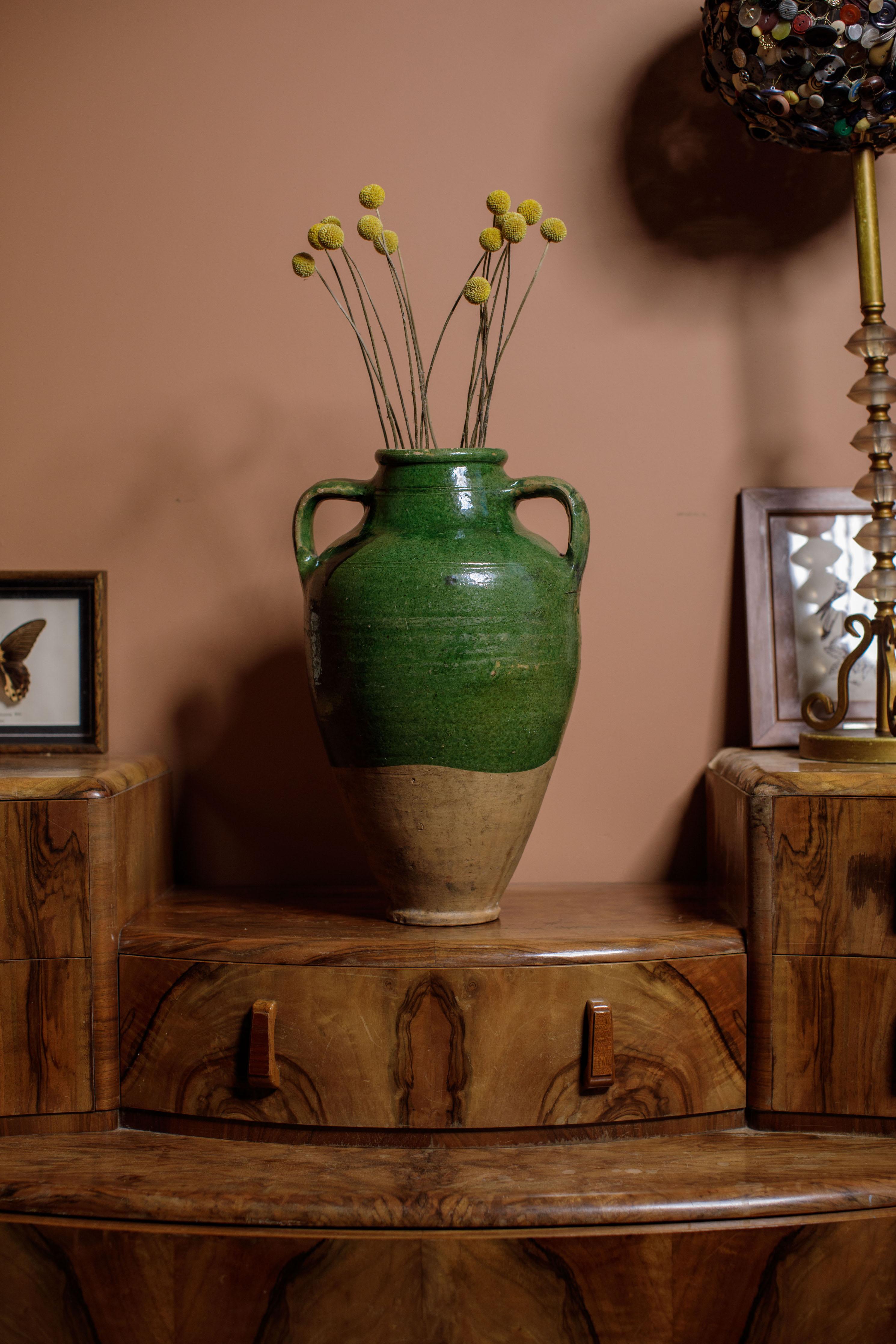 Konya Glazed Pot from Anatolia, Turkey – Handcrafted Clay Vessel 2