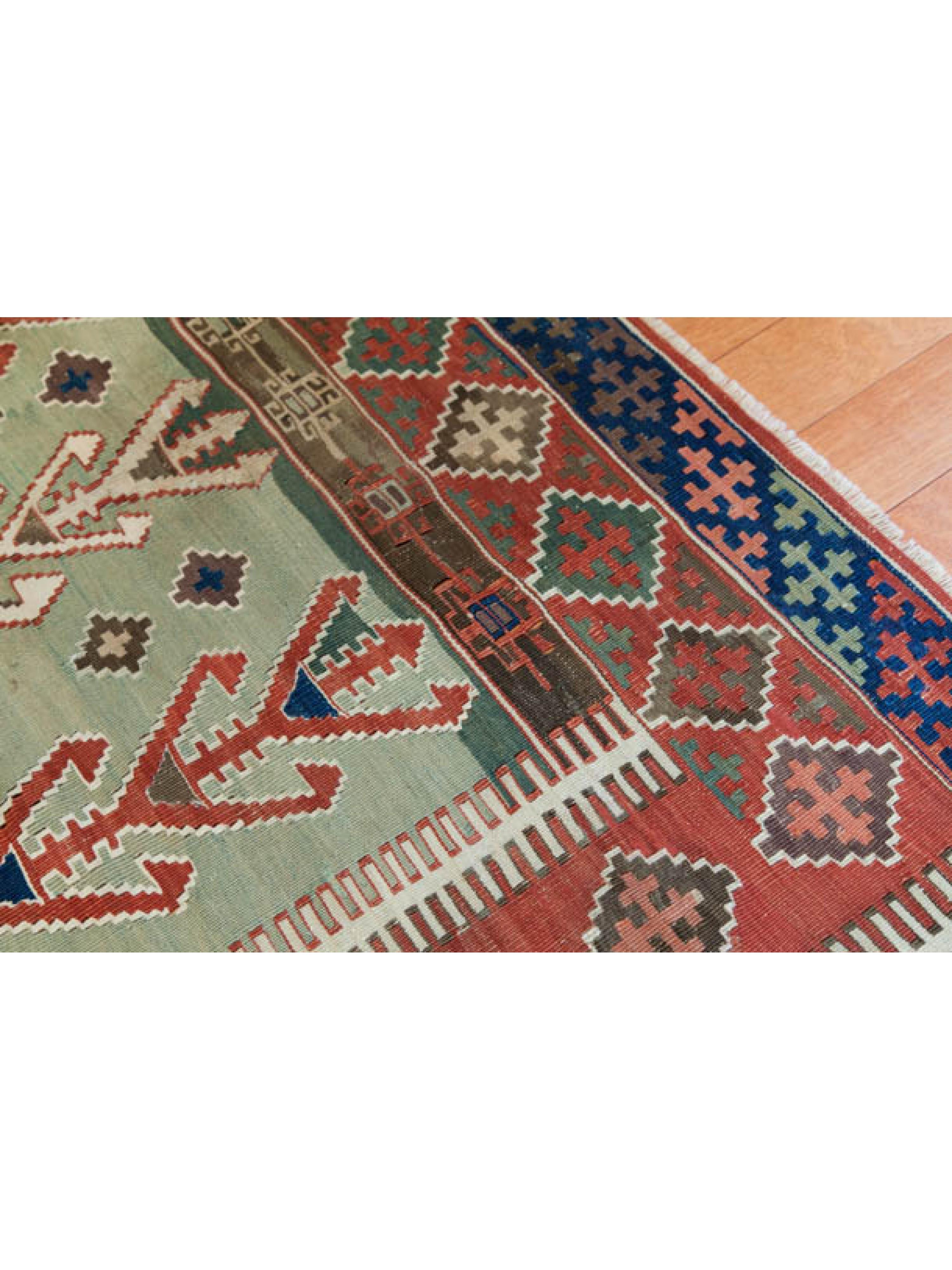 Antiguo Konya Obruk Kilim Antigua Anatolia Central Alfombra Mighrab Alfombra Turca siglo XIX en venta