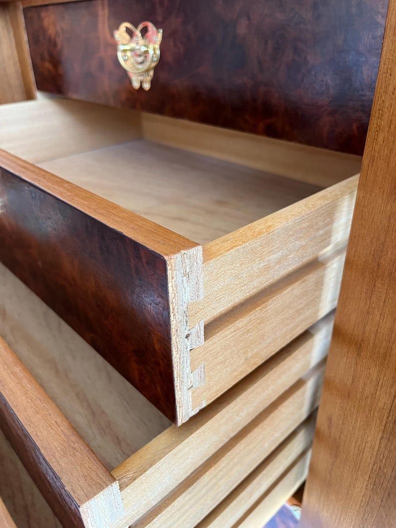 Nodo Comò lingerie coreano d'epoca in stile Tansu  Cassapanca in Wood Wood e ottone