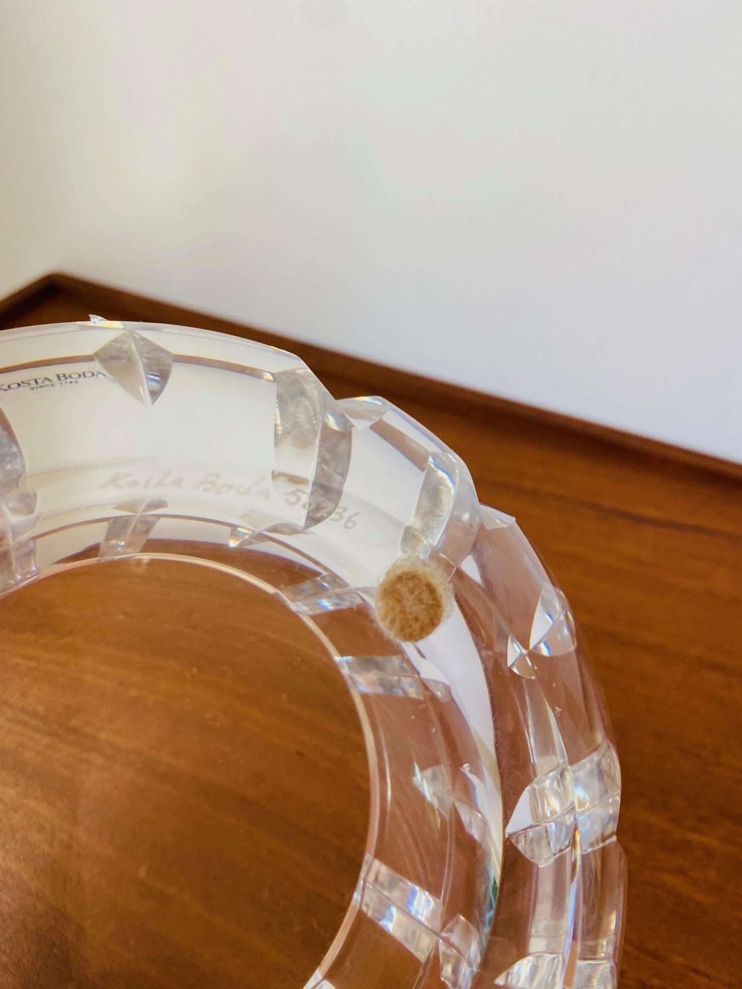 Verre Bol en cristal Kosta Boda par Goran Warff en vente