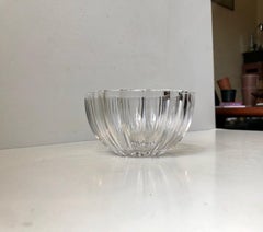 Vintage Kosta Boda Fluted Crystal Bowl