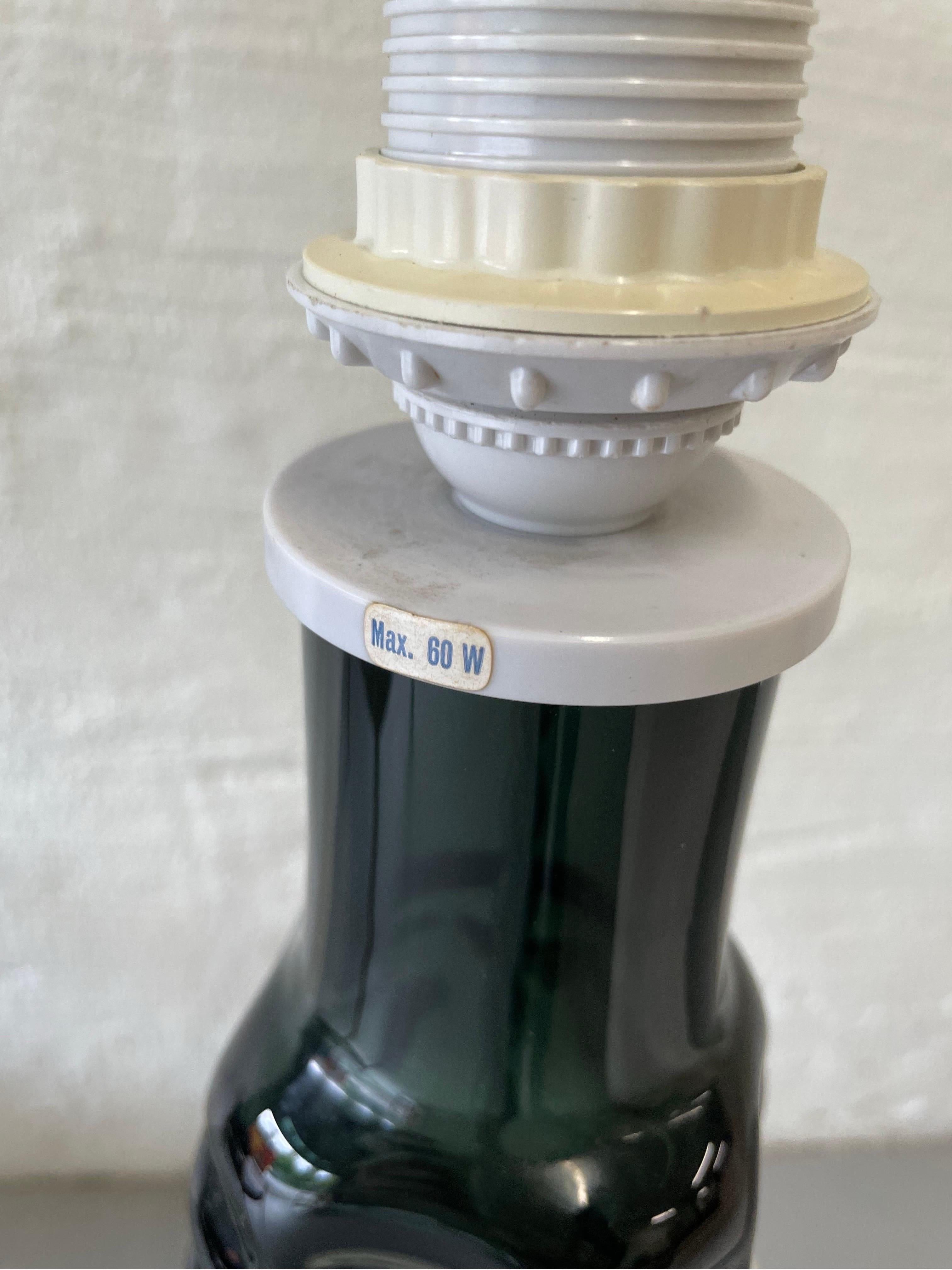 Vintage Kosta Boda-Tischlampe, Rauchglas, Schweden 1960er Jahre 4