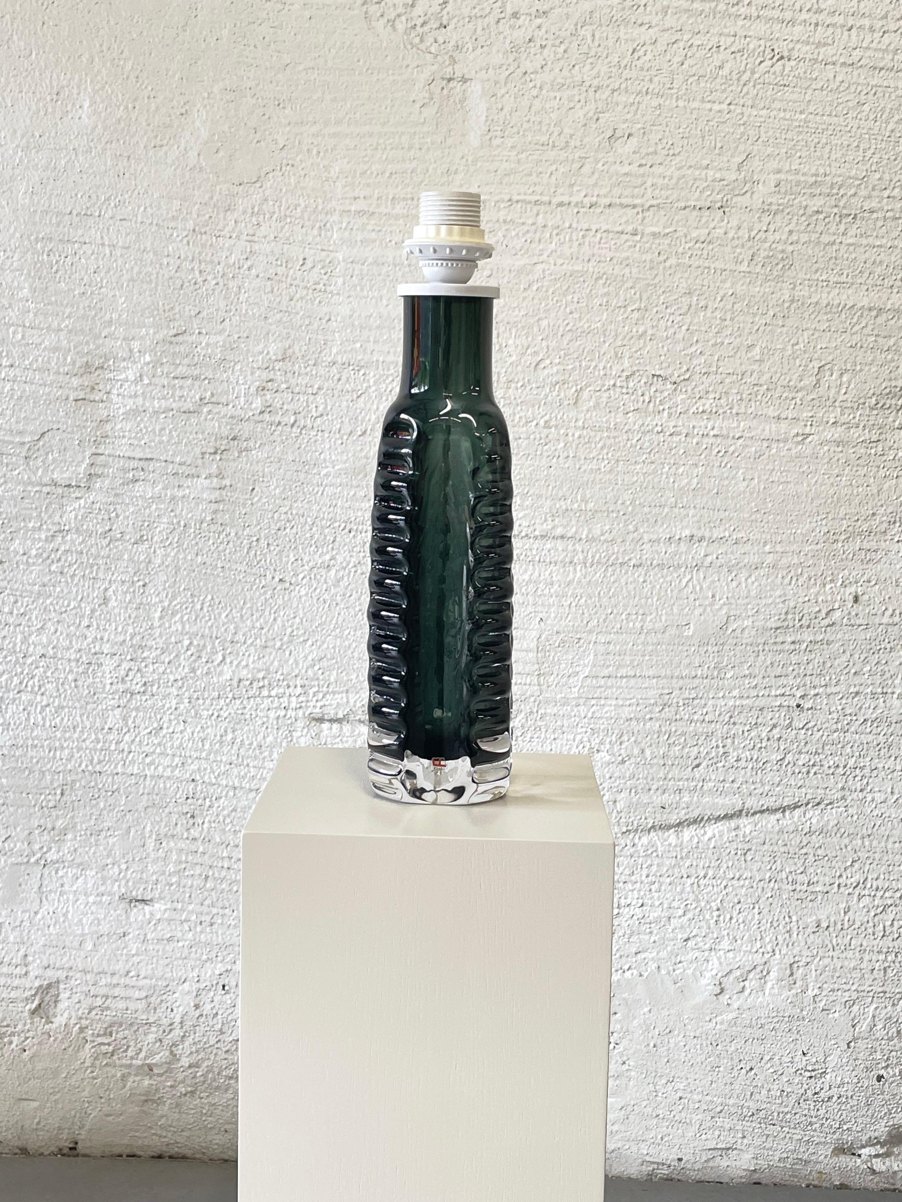 Vintage Kosta Boda-Tischlampe, Rauchglas, Schweden 1960er Jahre 6