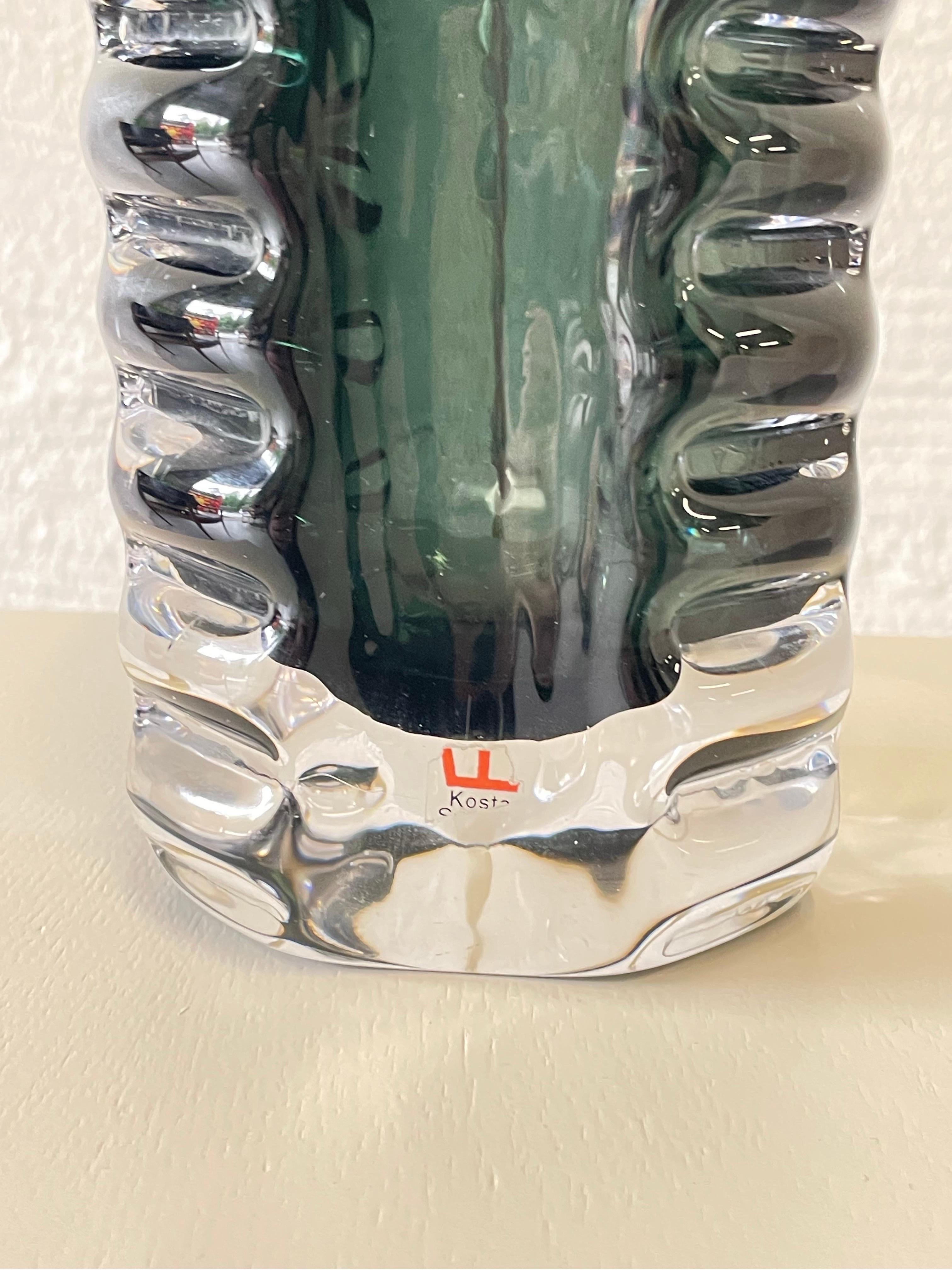Vintage Kosta Boda-Tischlampe, Rauchglas, Schweden 1960er Jahre (20. Jahrhundert)