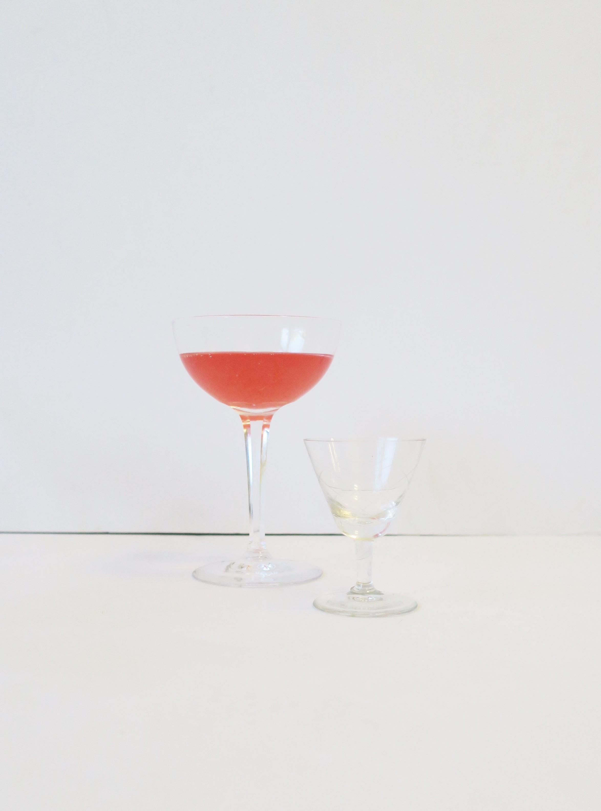 Scandinavian Modern Cocktail, Martini or Champagne Coupe Glasses by Kosta Boda 2
