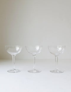 Scandinavian Modern Cocktail, Martini or Champagne Coupe Glasses by Kosta Boda