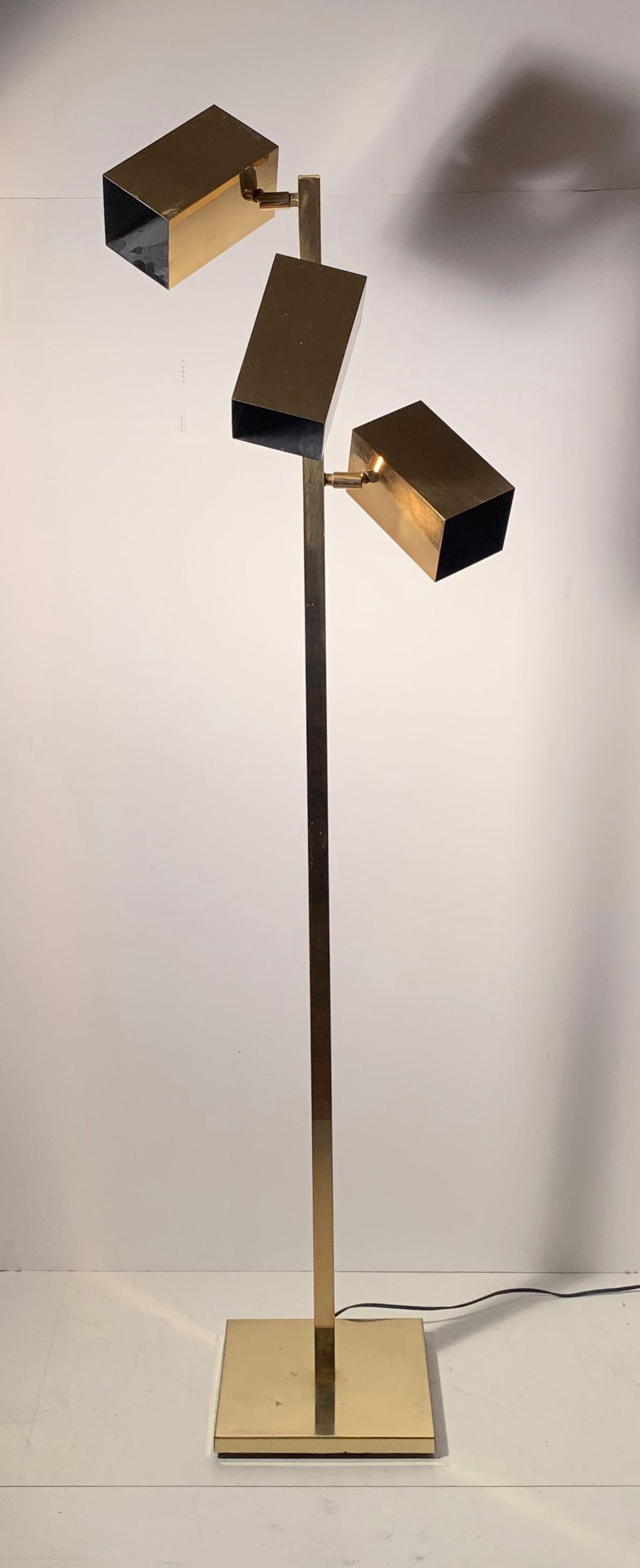 Vintage KOCH & LOWY brass rectangular extrusion floor lamp.

Manner of Angelo Lelli for Arredoluce
