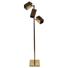 Vintage Koch & Lowy Brass Rectangular Extrusion Floor Lamp