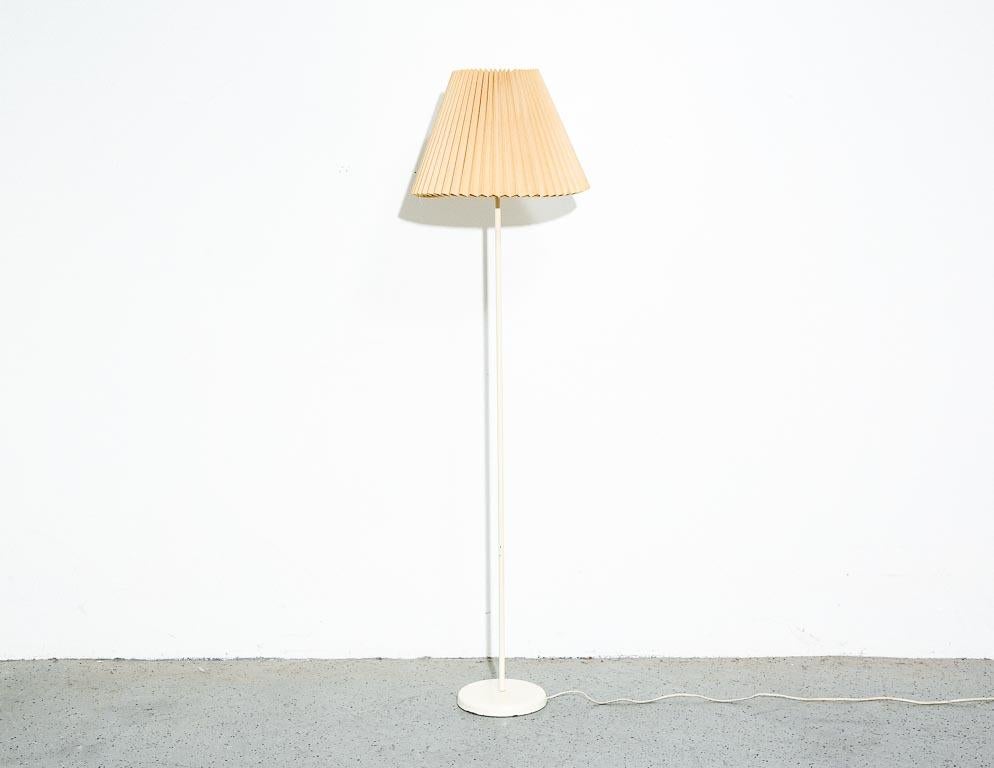 Modern Vintage Kovacs Floor Lamp with Pleated Shade
