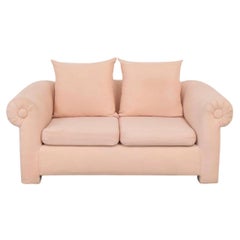 Vintage Kreiss Collection Pink Bubble Loveseat, California Cool Modern Sofa