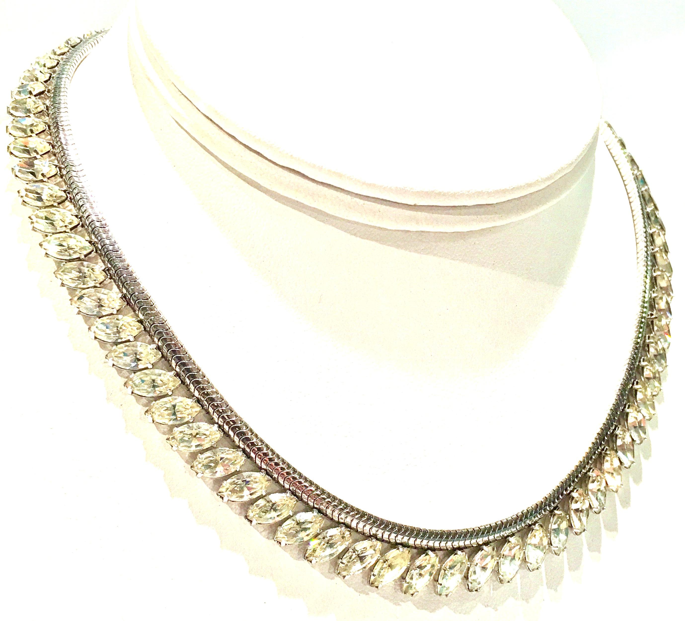 austrian crystal necklace vintage