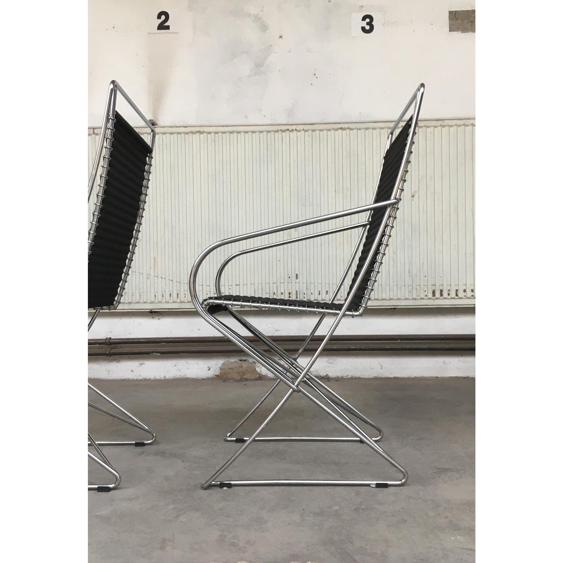 Industrial Vintage Kreuzschwinger Chair by Till Behrens for Schlubach For Sale