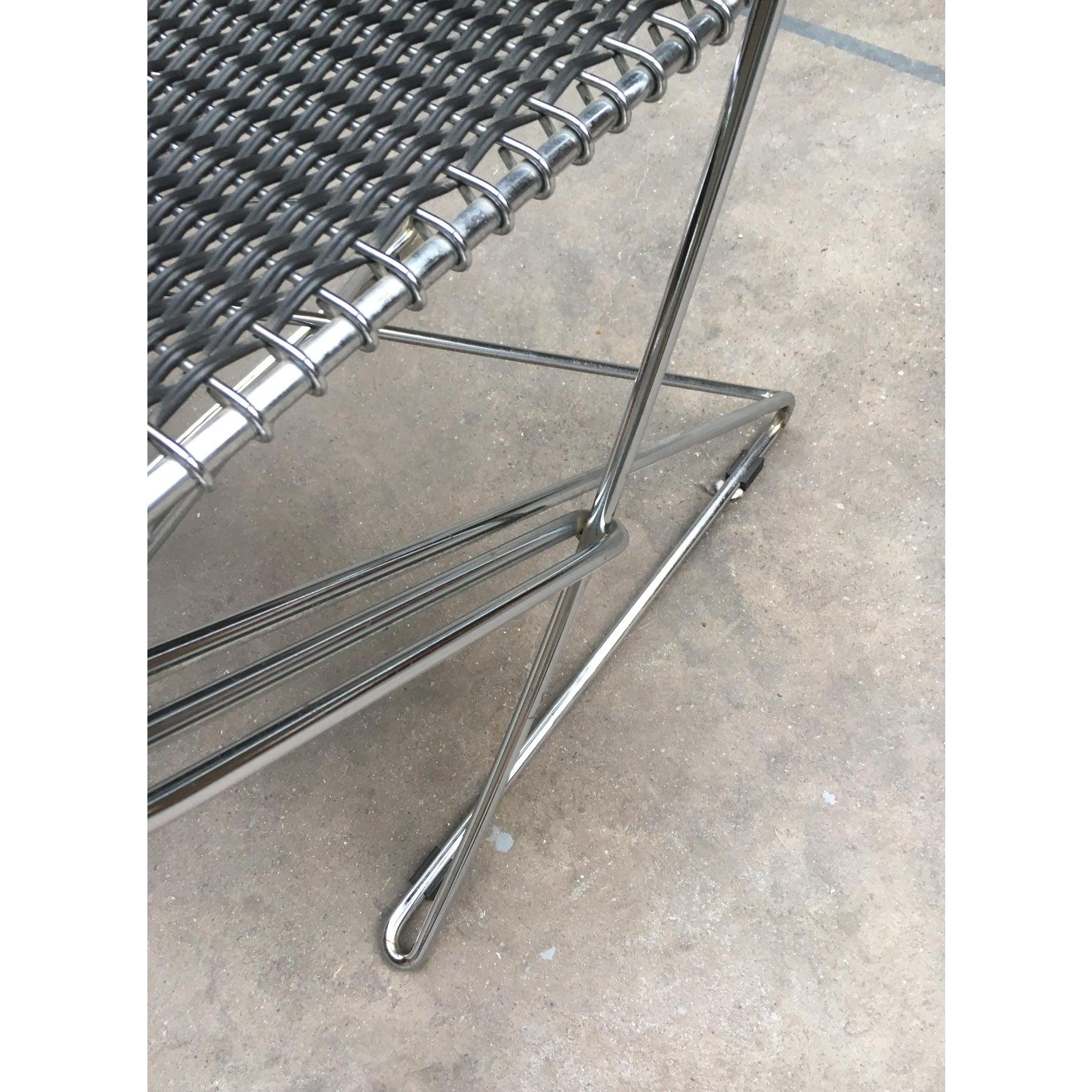 Vintage Kreuzschwinger Chair by Till Behrens for Schlubach In Good Condition For Sale In Hamburg, DE