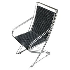 Silla vintage Kreuzschwinger de Till Behrens para Schlubach