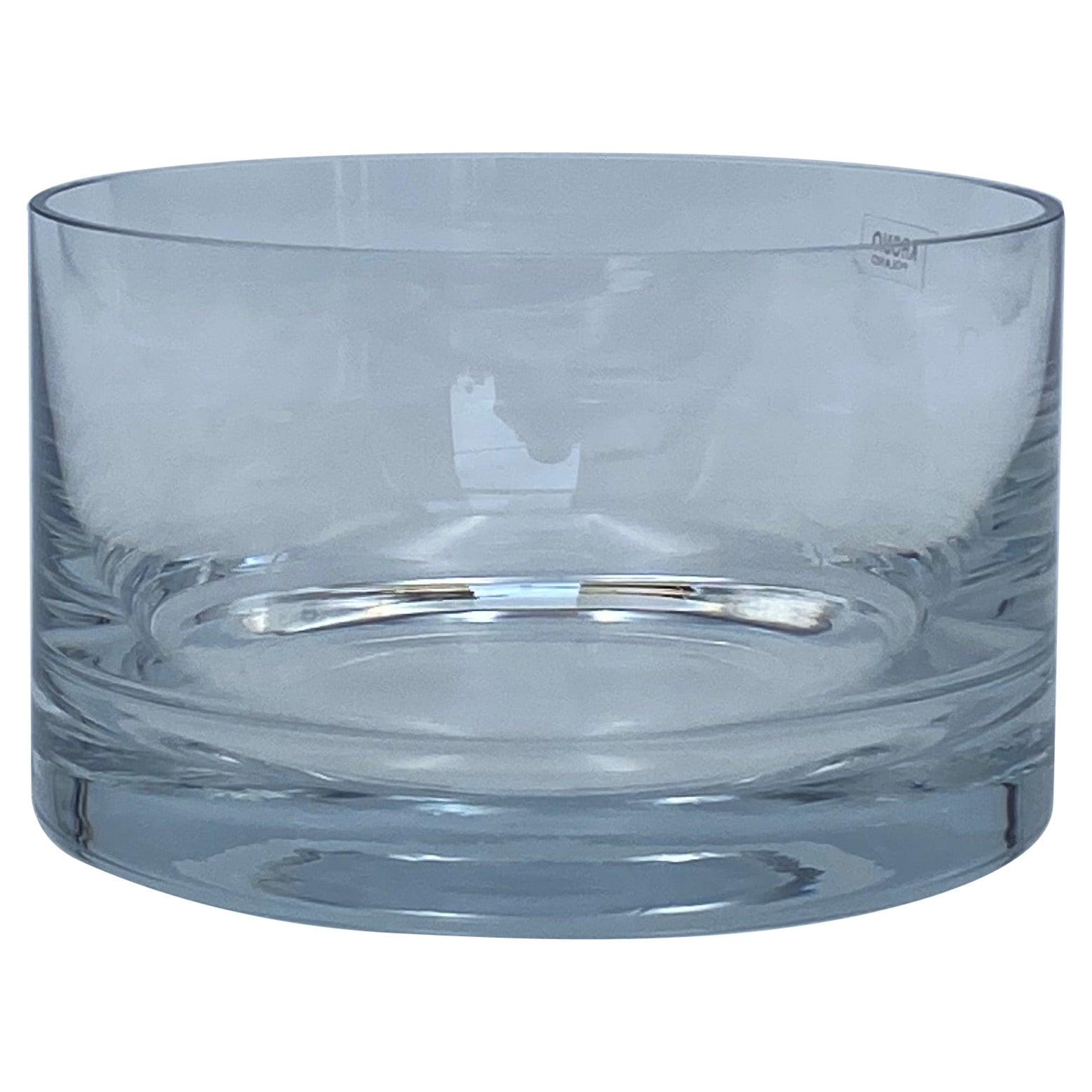 Vintage Krosno Crystal Bowl, Poland 1980s