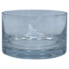 Vintage Krosno Crystal Bowl, Poland 1980s