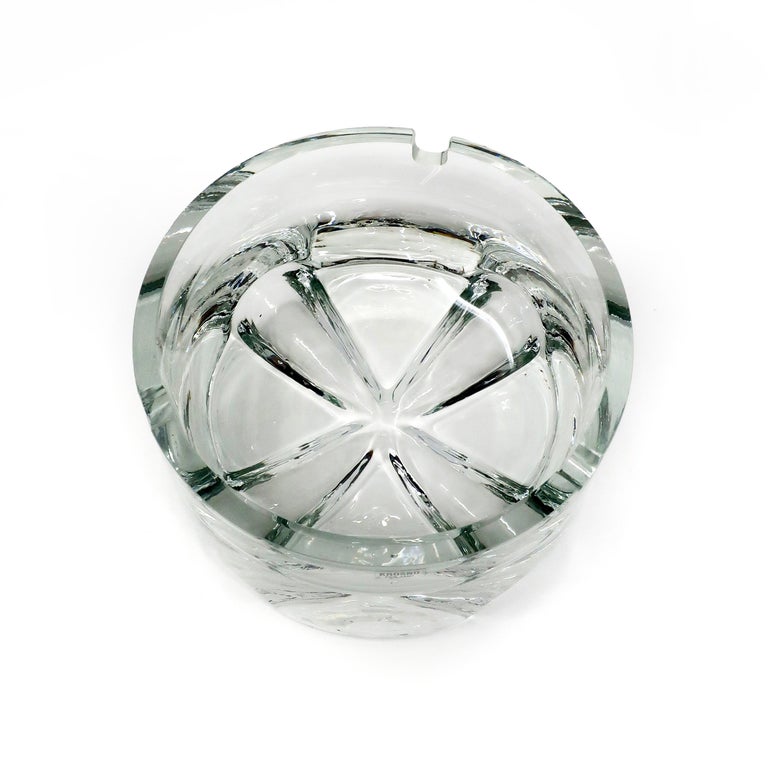 Vintage Krosno Poland Crystal Ashtray at 1stDibs