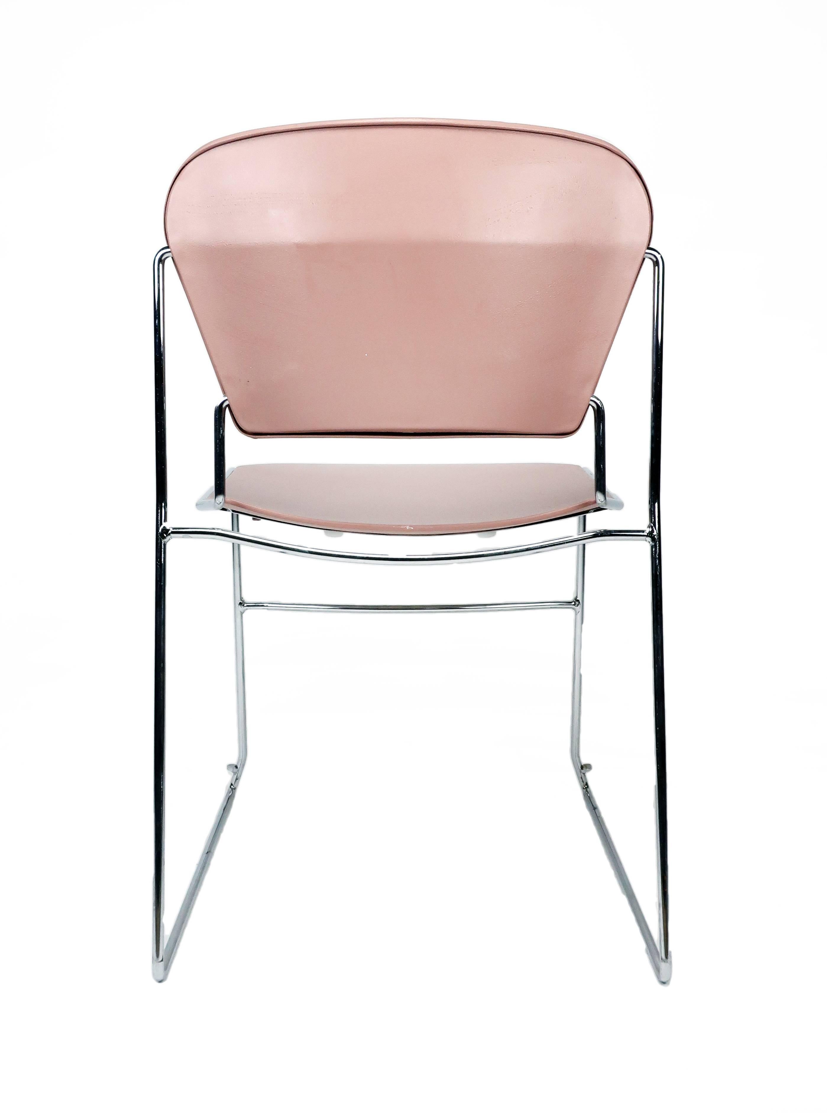 Krueger Perry chaises d'appoint empilables vintage 3