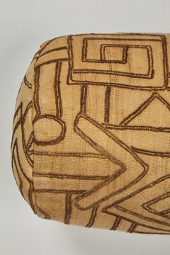 Vintage Kuba Cloth Bolster Pillow