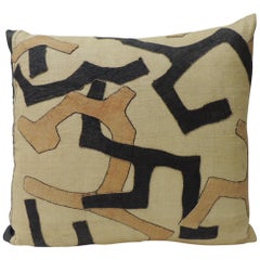 Antique Kuba Squares Patchwork African Decorative Pillow