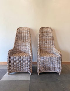 Vintage Kubu Rattan Chair Set