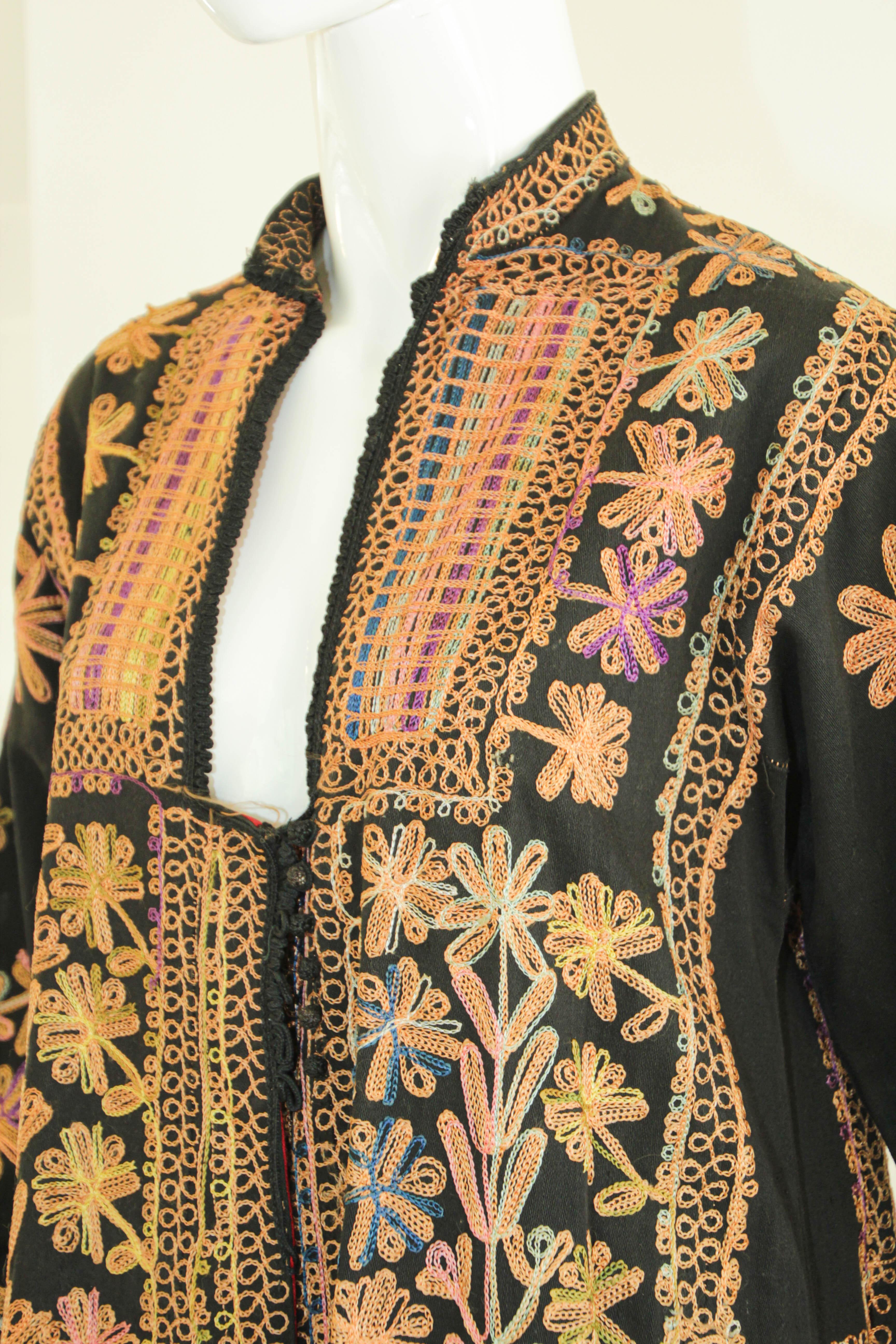 Brown Vintage Kuchi Ethnic Traditional Afghani Dress For Sale