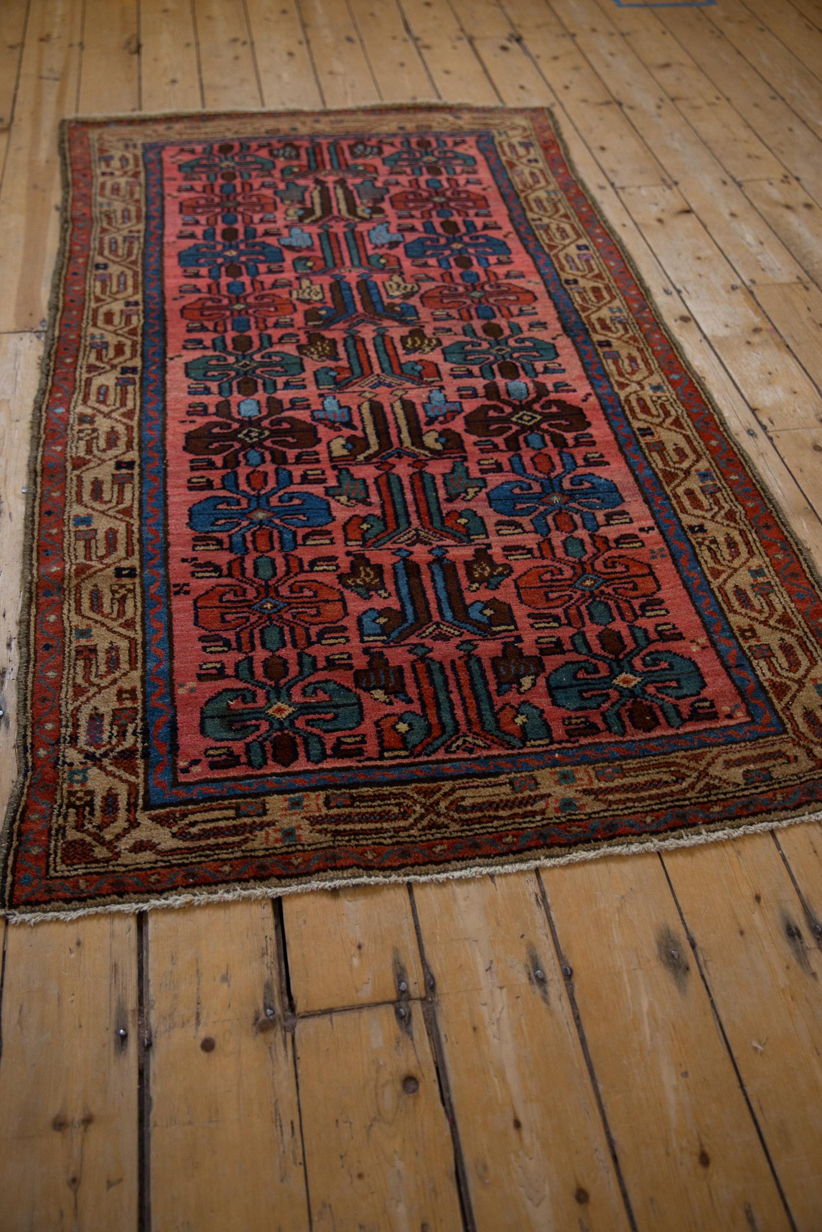 Milieu du XXe siècle Tapis vintage kurde de Hamadan en vente