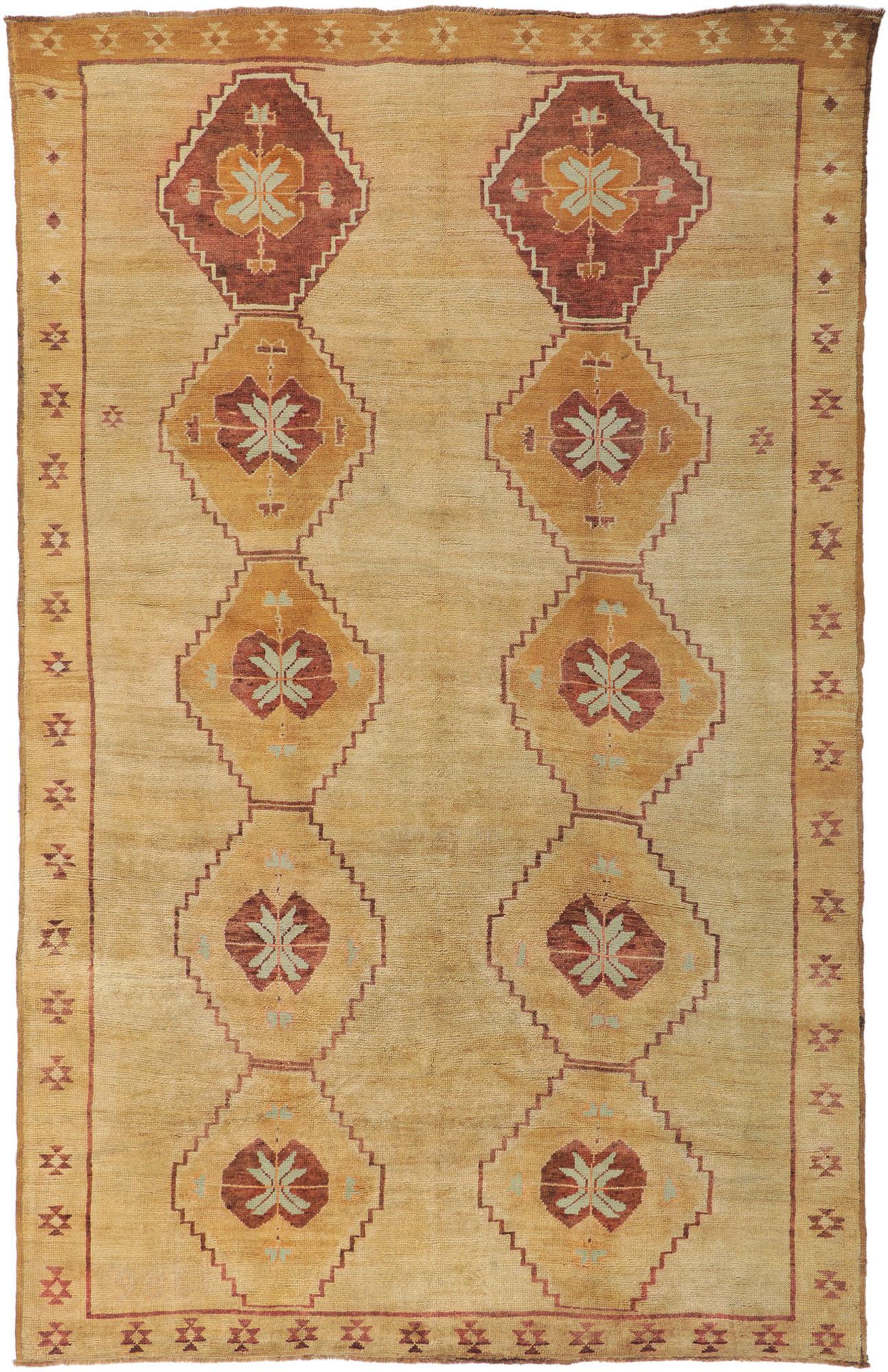 Alfombra kurda turca de Kars de 1950 con estilo moderno en venta 11