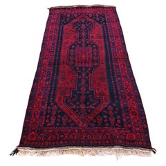 Vintage Kurdish Koliay rug, hand-knotted, natural dyes, West Asia 1940s