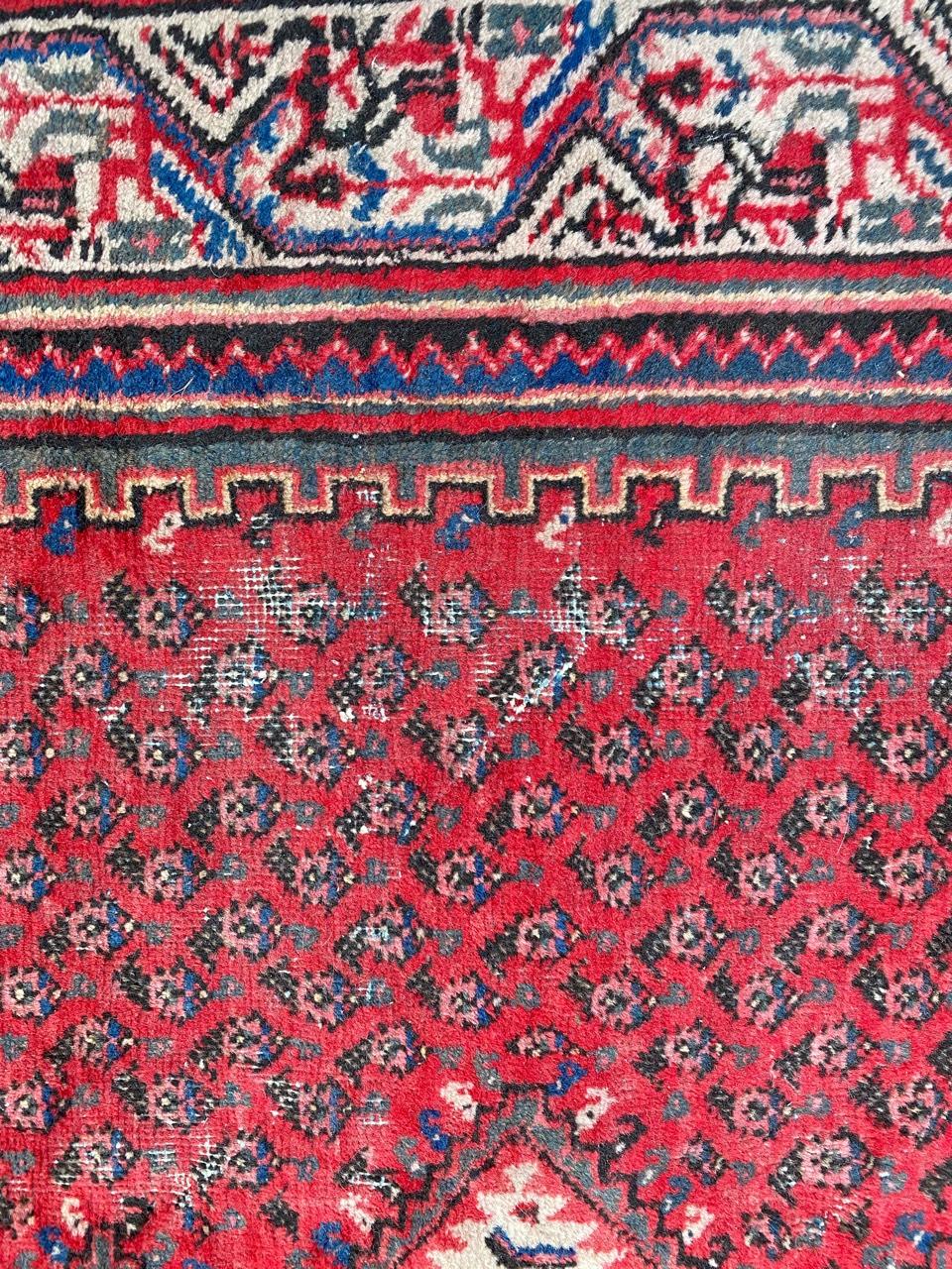 Wool Vintage Kurdish Mir Rug For Sale