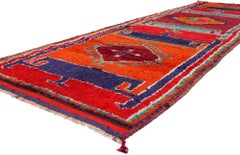 Vintage Kurdish Rug, Anatolian Enchantment Meets Midcentury Boho Chic