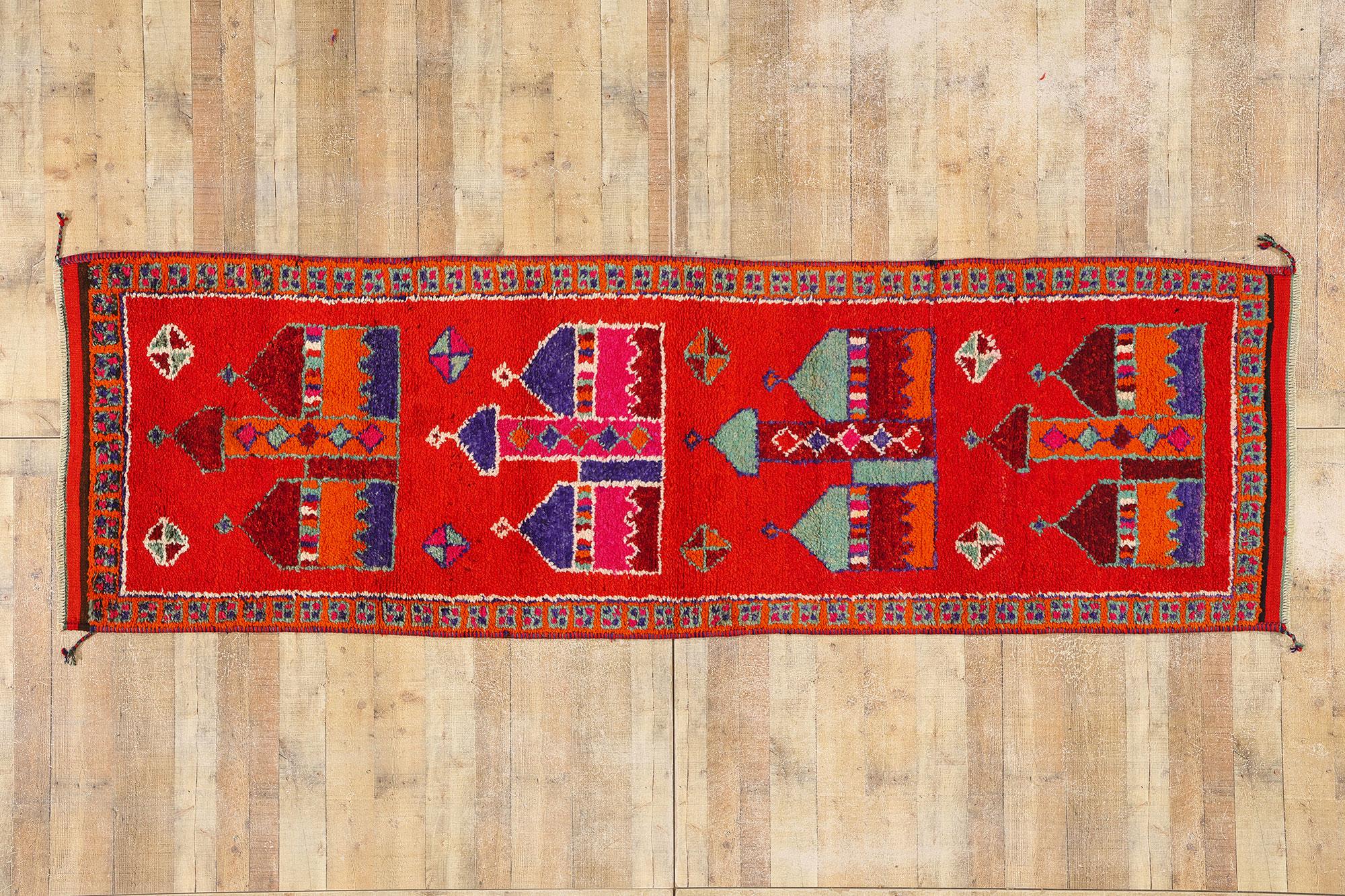 Vintage Kurdish Rug, Anatolian Enchantment Meets Midcentury Boho Chic For Sale 1