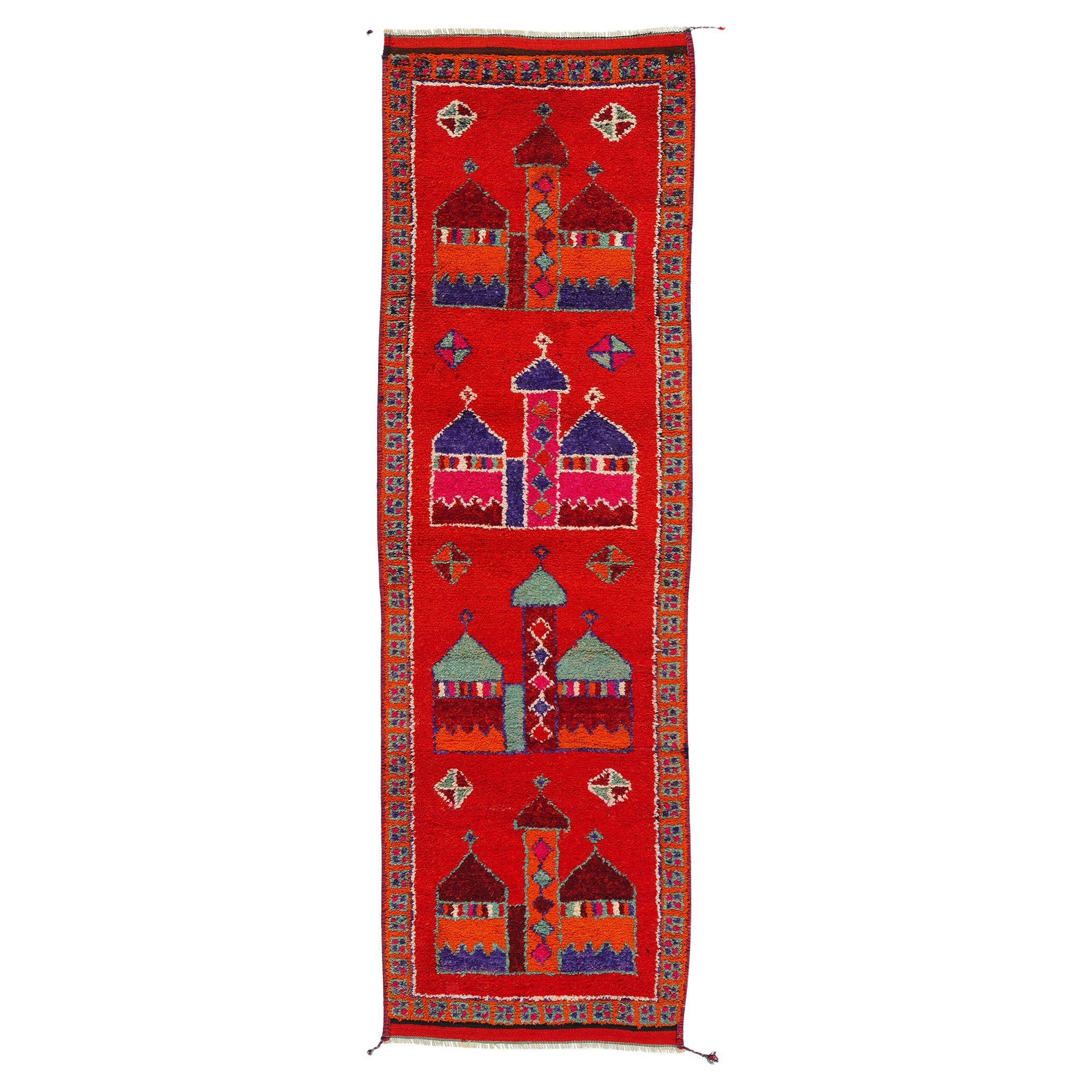 Vintage Kurdish Rug, Anatolian Enchantment Meets Midcentury Boho Chic For Sale
