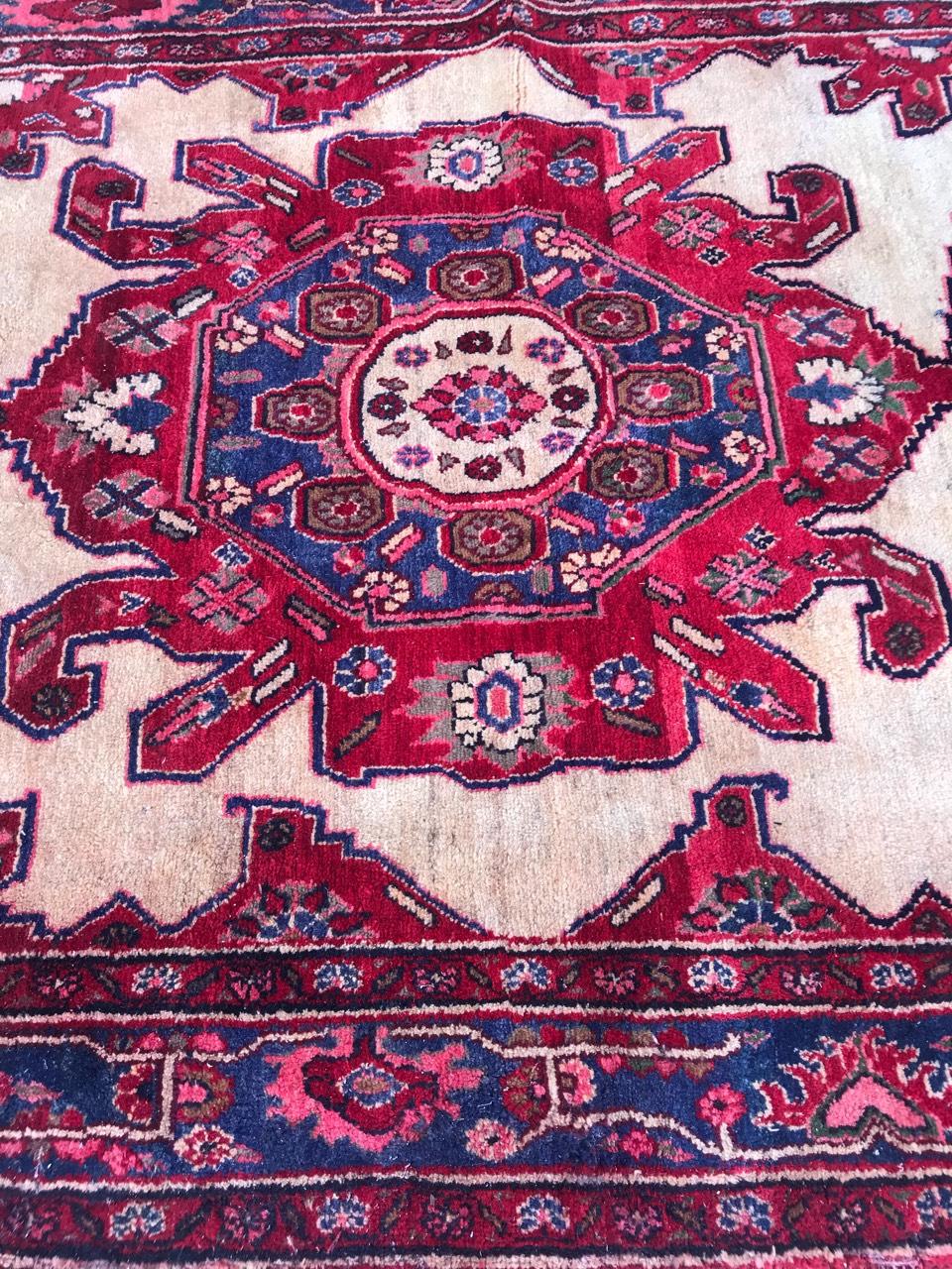 Bobyrug’s nice Vintage Kurdish Rug For Sale 1