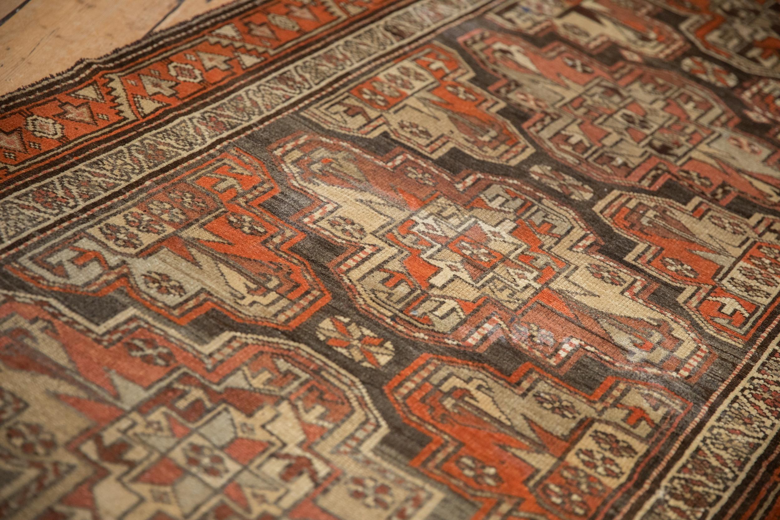 Vintage Kurdish Rug Runner In Distressed Condition For Sale In Katonah, NY