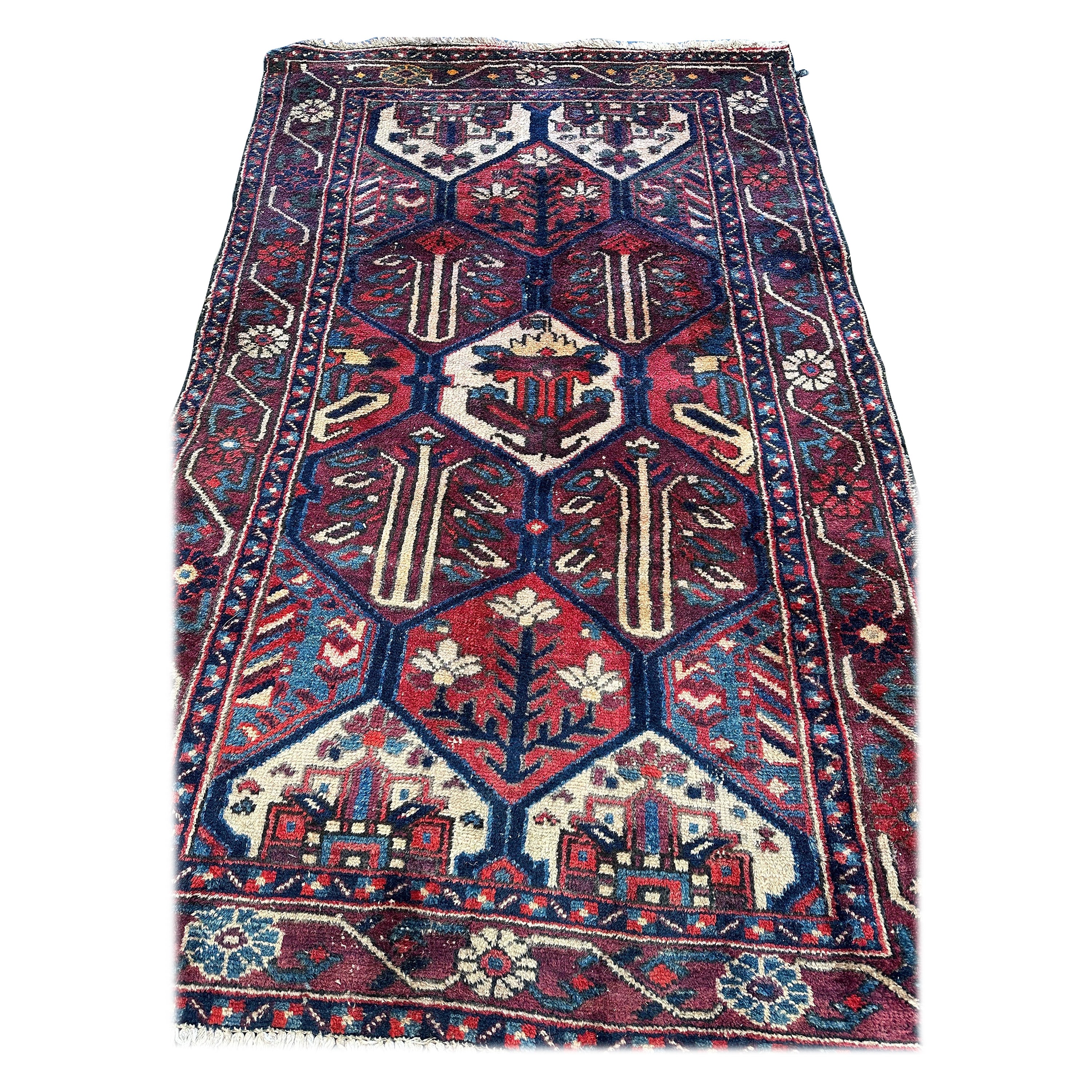 Tappeto tribale curdo vintage, 1940 circa in vendita