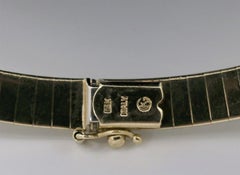 Vintage Kurt Gutmann 14k Yellow Gold Emerald & Diamond Necklace, 16.5 inch - 45g