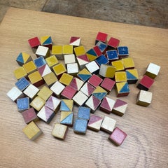 Vintage Kurt Naef Bauhaus Style Building Blocks Toy Wood Mid-Century