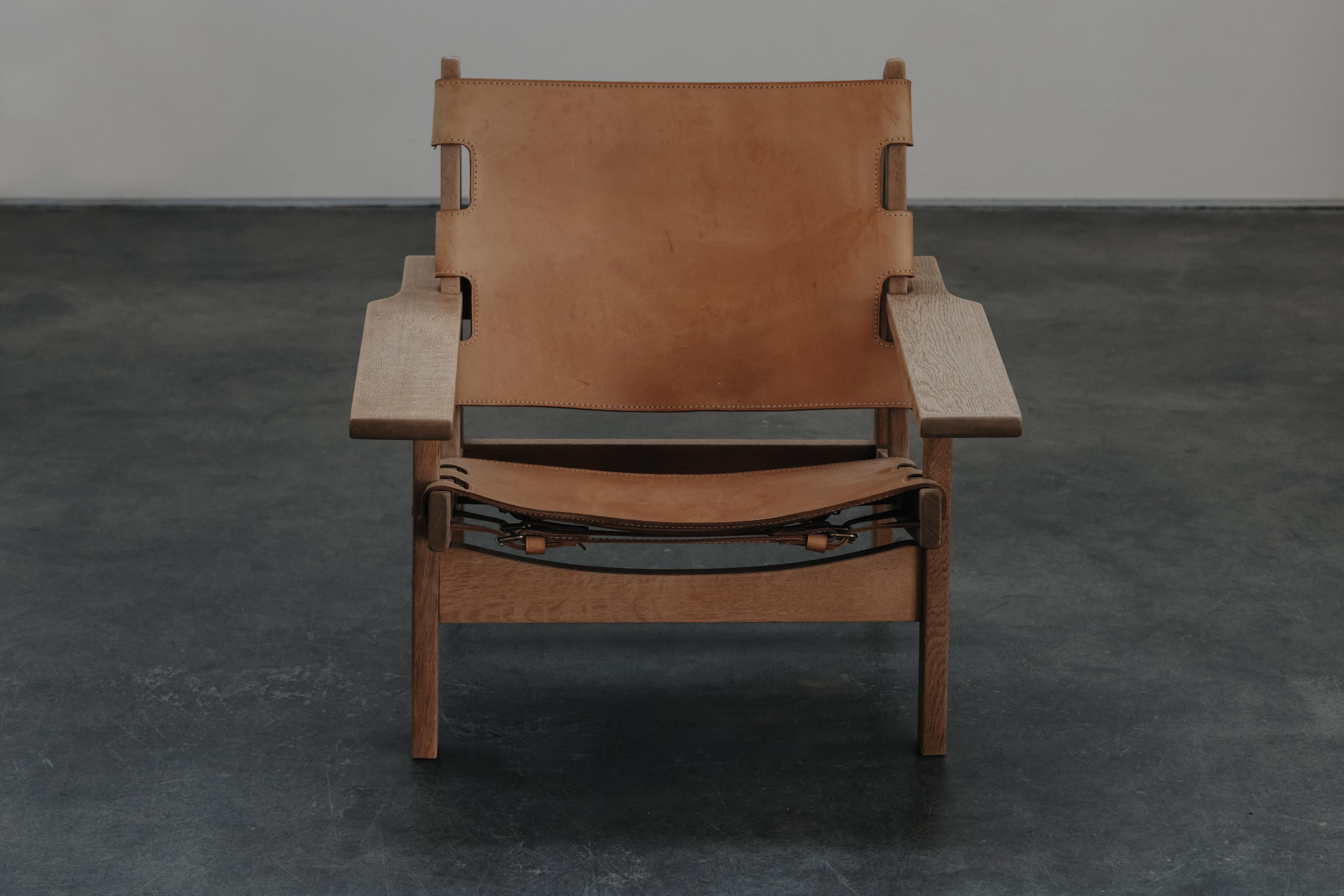 Chêne Chaise longue vintage Kurt Ostervig Safari du Danemark, Circa 1970 en vente
