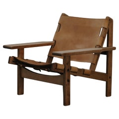 Vintage Kurt Ostervig Safari Lounge Chair From Denmark, Circa 1970