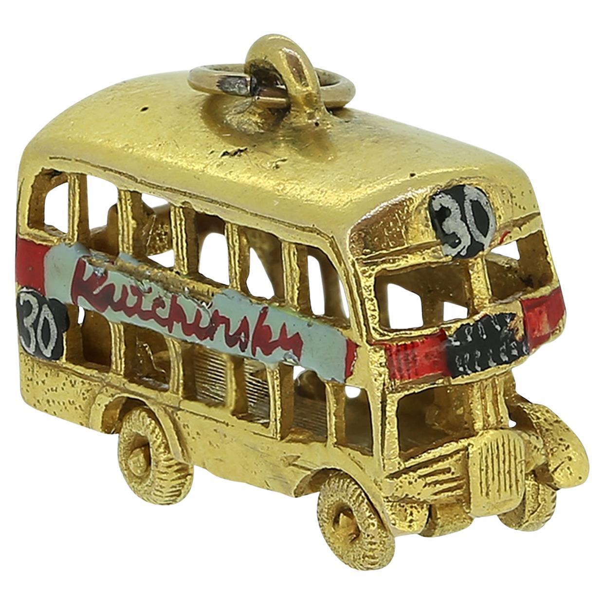 Vintage Kutchinsky Bus Charm For Sale