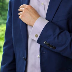 Kutchinsky: 9 Karat Gelbgold, rundes, drehbares Manschettenknöpfe-Set